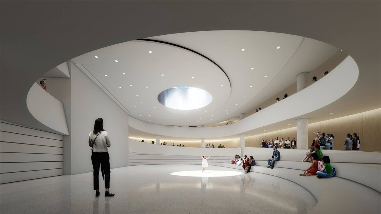 L'agora du nouveau pavillon souterrain de l'Assemblée nationale