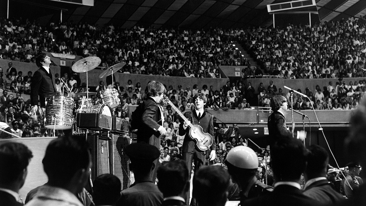 Les Beatles en concert aux États-Unis le 1er août 1964