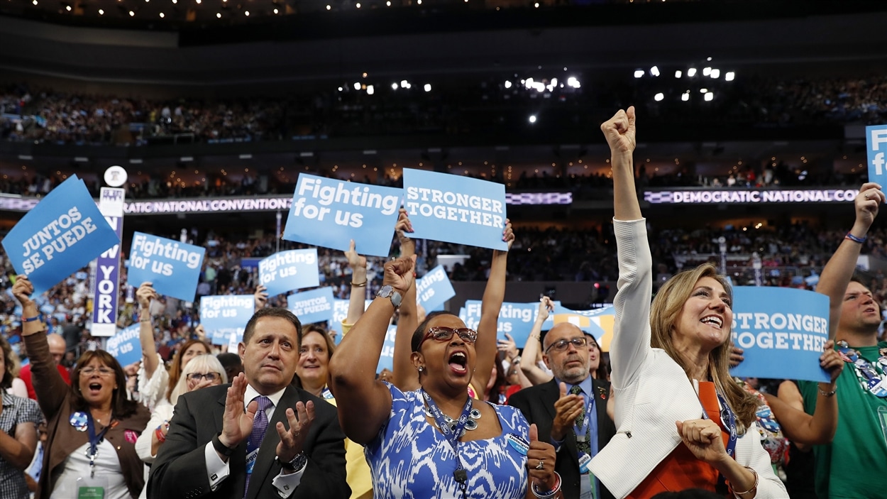 Désignée candidate du Parti démocrate à la présidence, Hillary Clinton ...