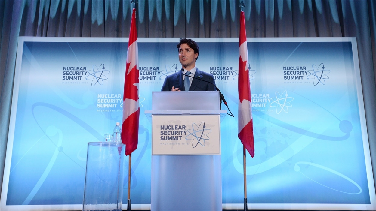 Le premier ministre Justin Trudeau au Sommet sur la sécurité nucléaire à Washington