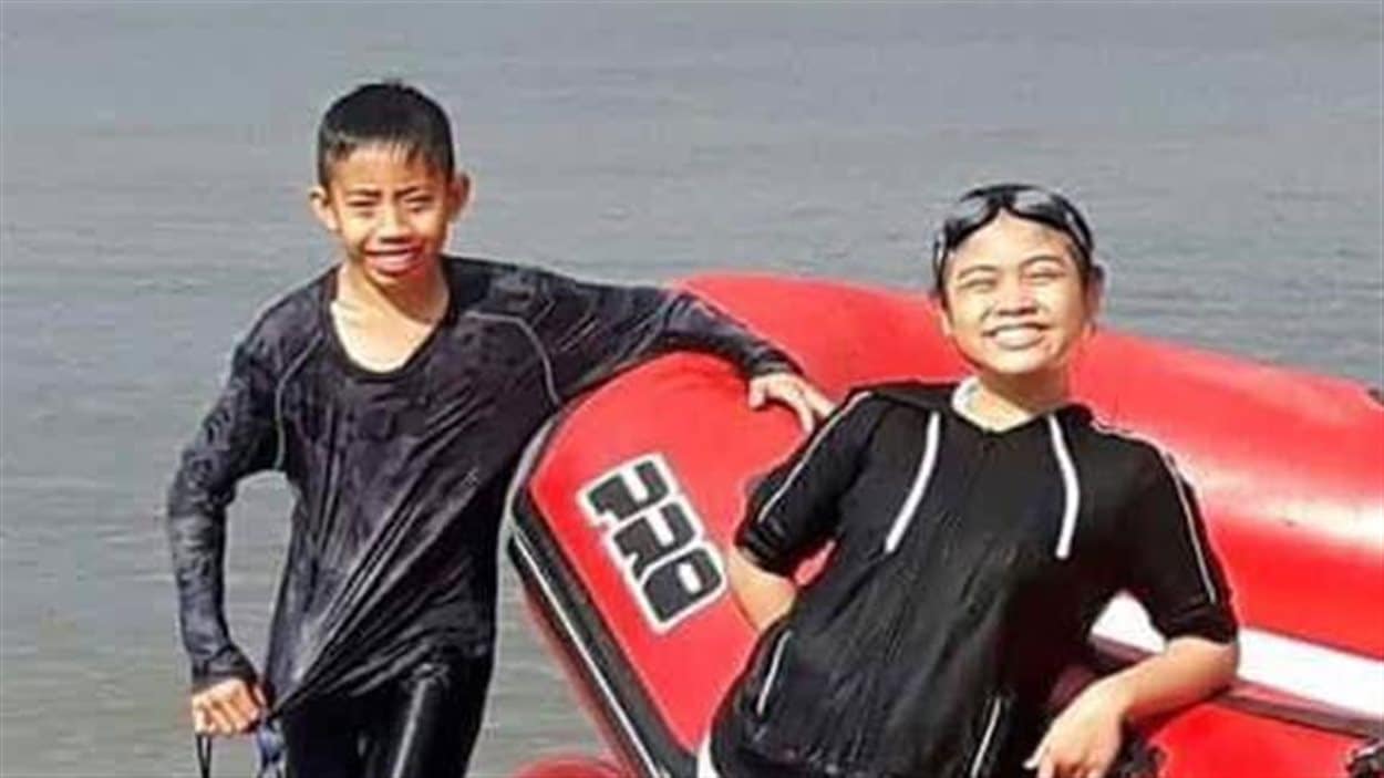 David Medina, 12 ans, et Jhonalyn Javier, 11 ans, se sont noyés lundi dans les eaux du lac Winnipeg à Grand Beach au Manitoba.