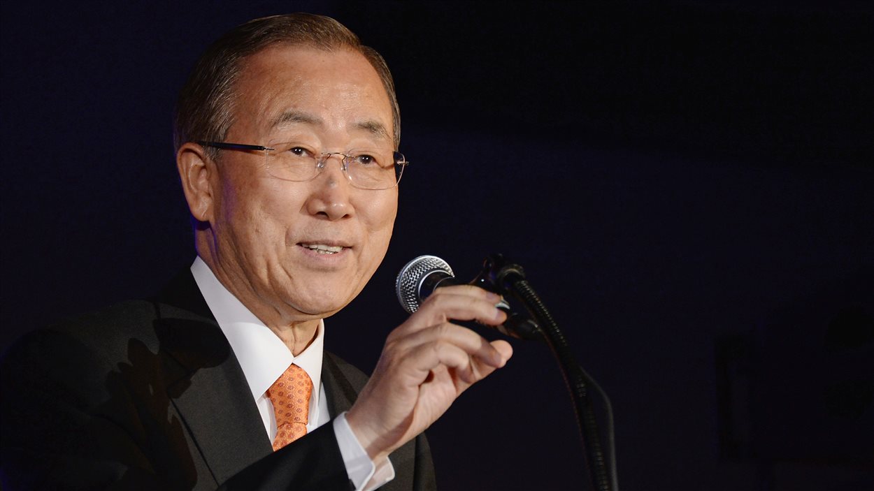 Le secrétaire général de l'ONU, Ban Ki-moon