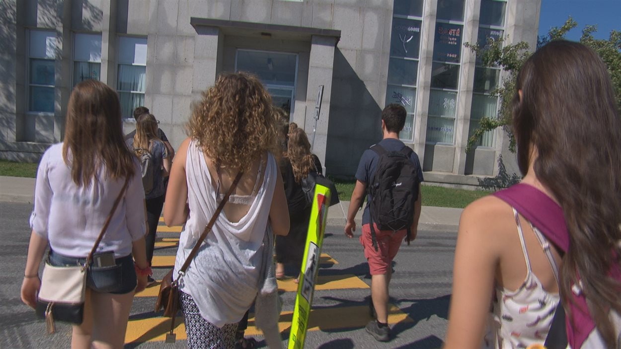 Des étudiants à l'Université de Sherbrooke