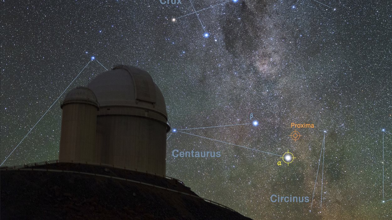 Une vue de la voute stellaire depuis l'observatoire de l'ESO au Chili