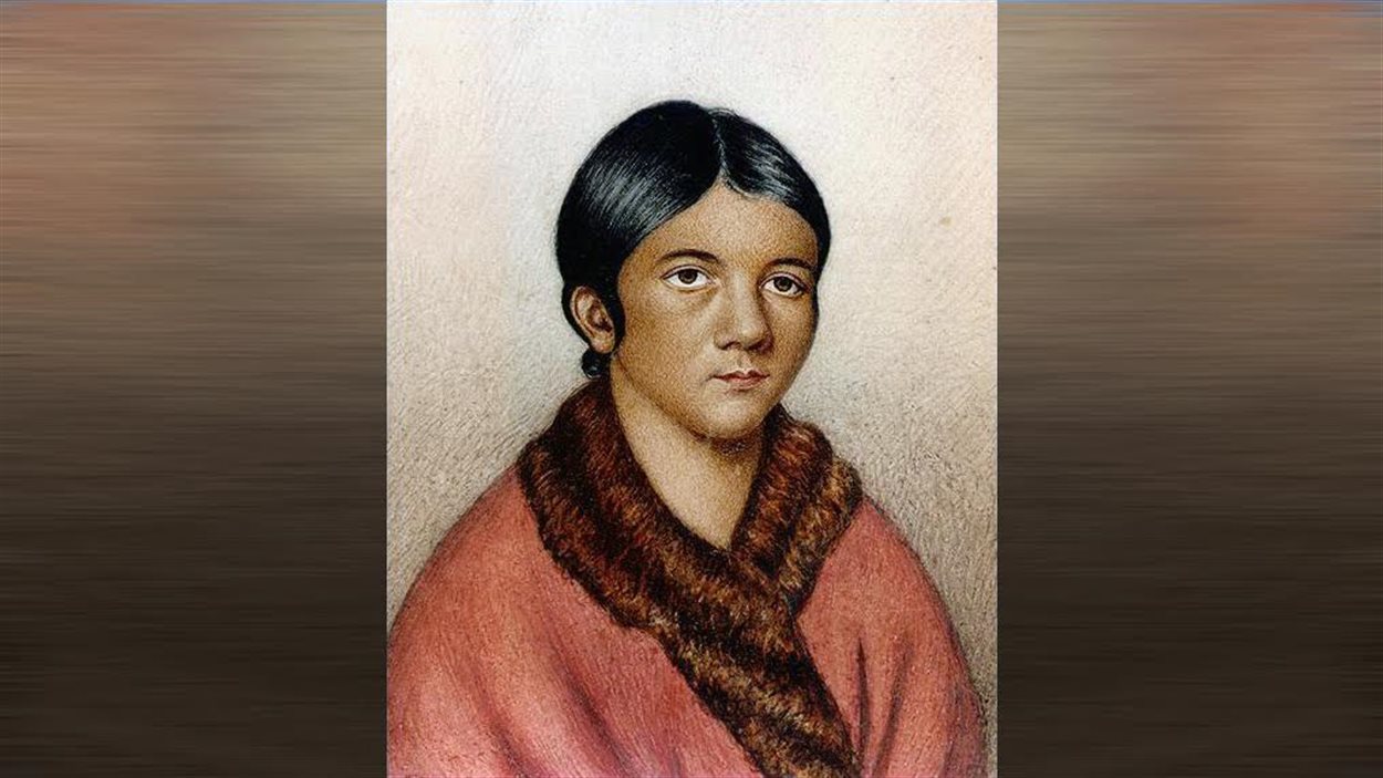 Gravure d'une femme