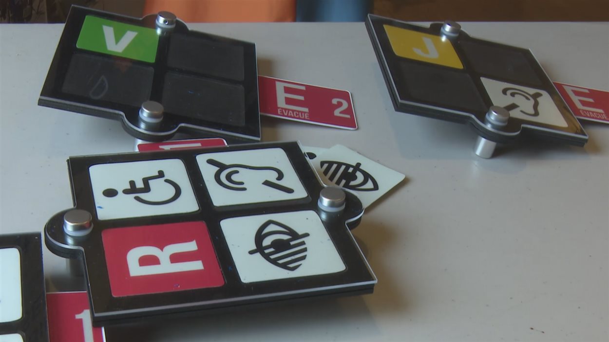 Des pictogrammes d'un projet-pilote pour améliorer la sécurité des aînés à Victoriaville