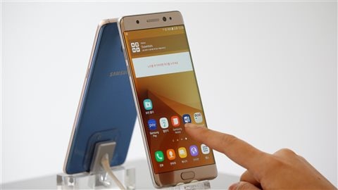 Un téléphone Samsung Galaxy Note 7