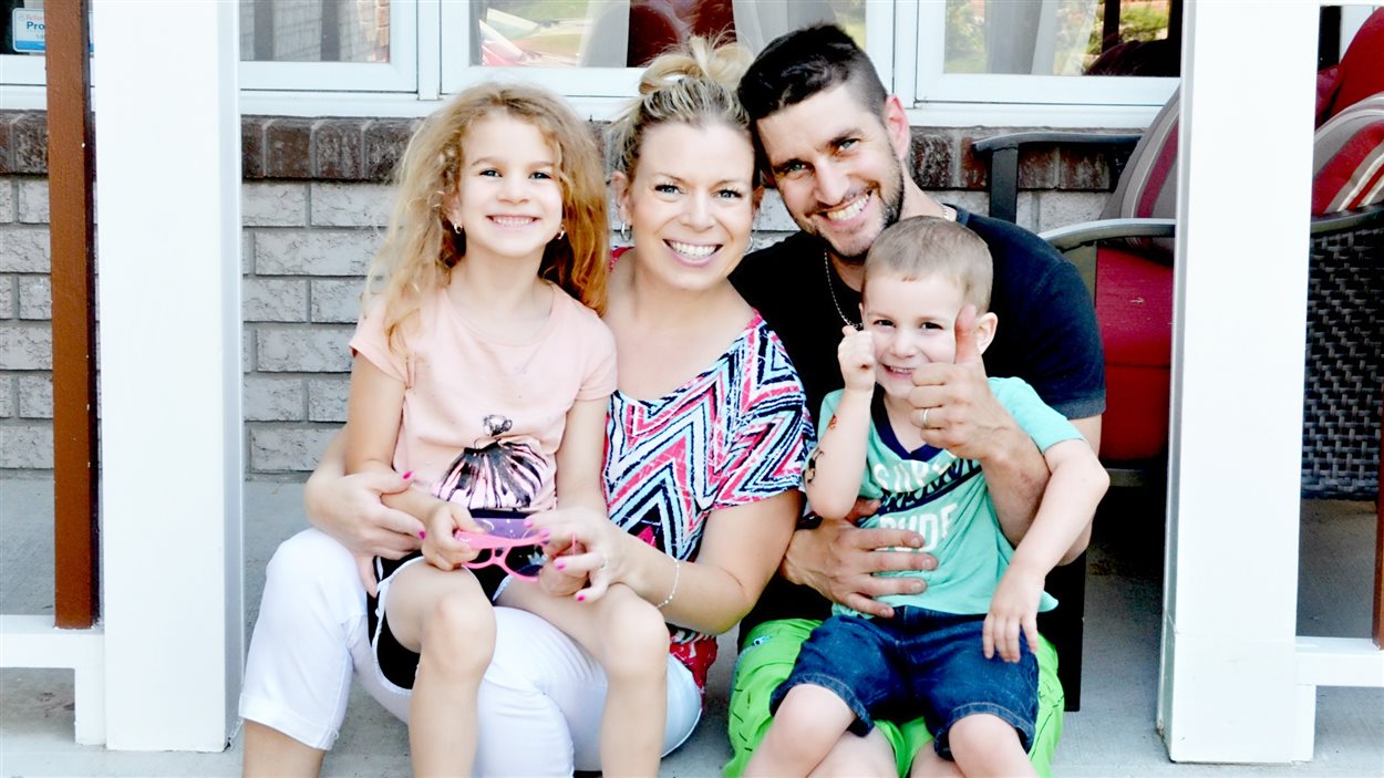 Natacha Ranger et sa famille.