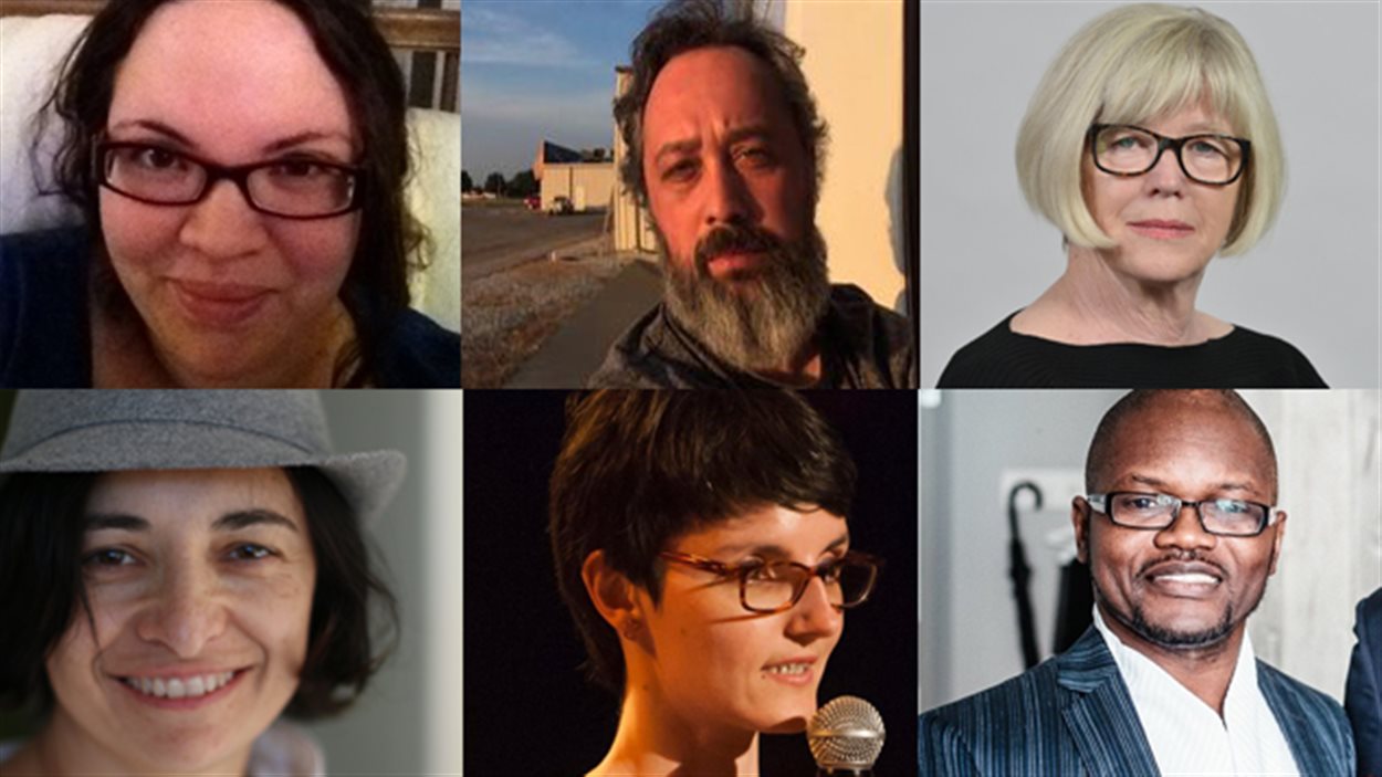 Katia Belkhodja, Jean-François Caron, Madeleine Dahlem, Yolande Jimenez, Caroline le Gal et Blaise Ndala