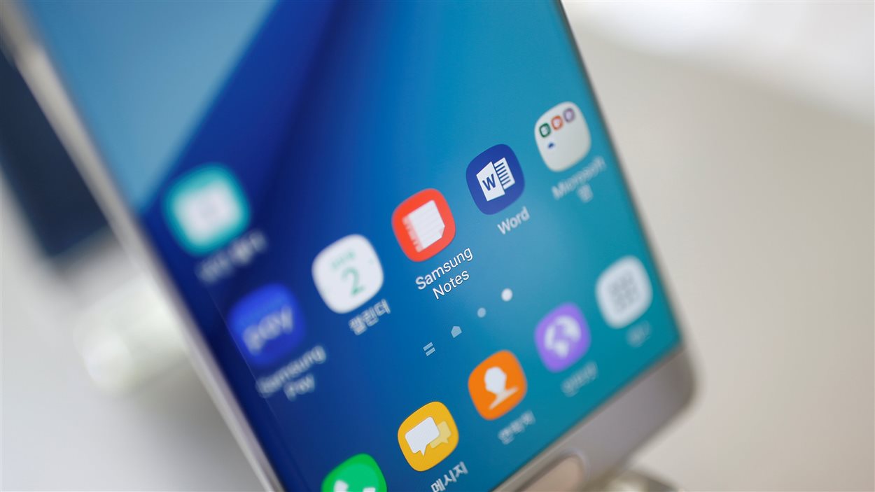 Un appareil Samsung Galaxy Note 7