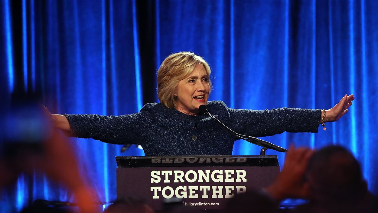 La candidate démocrate à la présidentielle américaine, Hillary Clinton, a pris la parole lors d'un événement de la communauté LGBT dans un restaurant de New York vendredi soir.