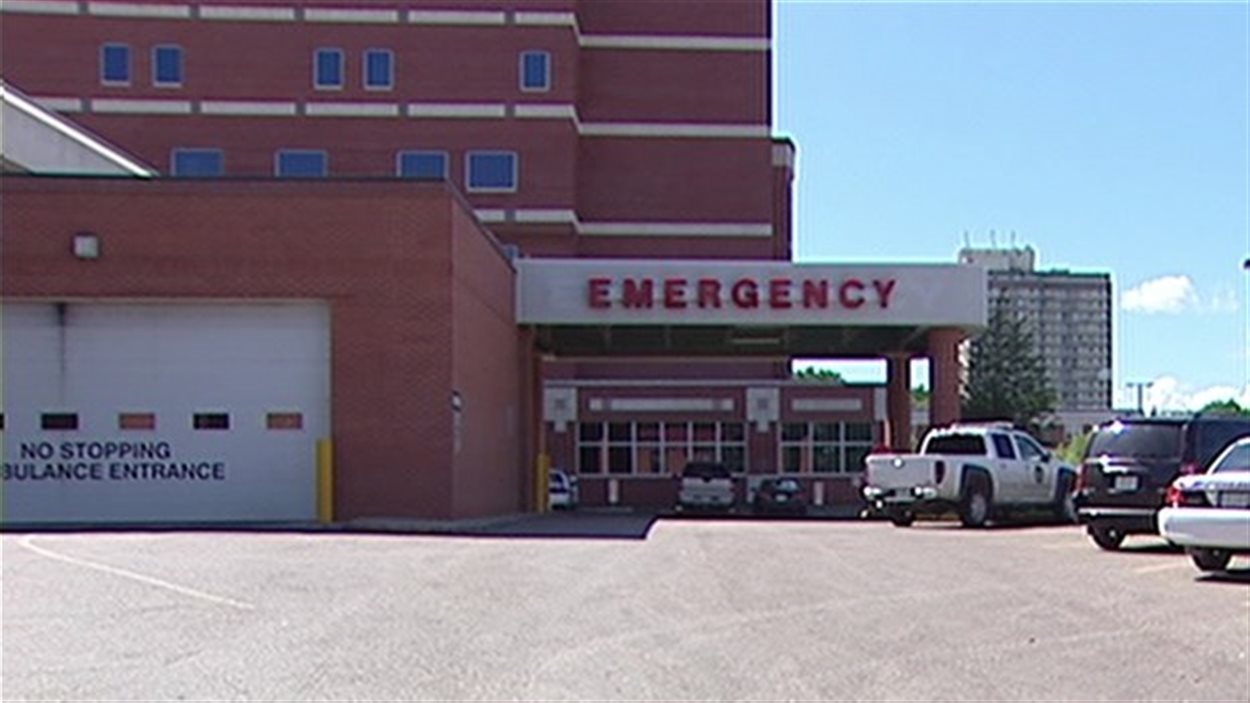 L'entrée des urgences à l'Hôpital général de Regina.
