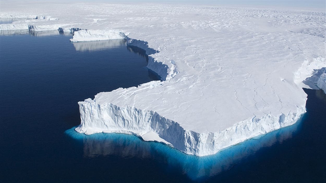 Vue aérienne de la péninsule de Browning, près de la base antarctique Casey
