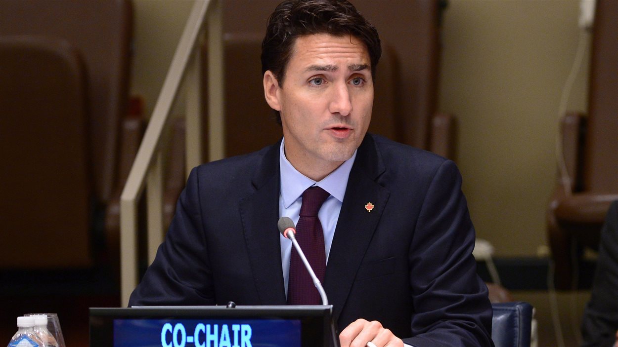 Le premier ministre canadien Justin Trudeau au siège des Nations unies, à New York