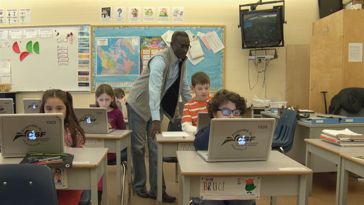 Une classe du Conseil scolaire francophone