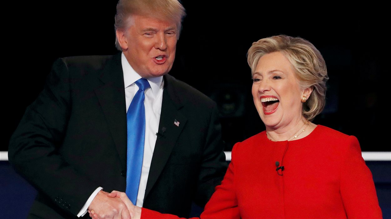 Donald Trump et Hillary Clinton au moment du débat.
