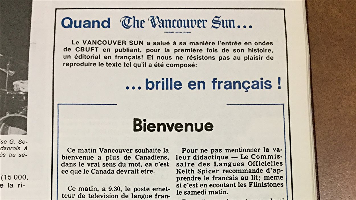 À propos de l'éditorial en français du Vancouver Sun