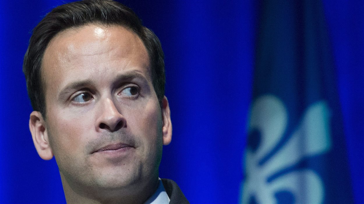 Alexandre Cloutier, député du Saguenay-Lac-Saint-Jean et aspirant chef du Parti québécois, lors d'un débat le 25 septembre 2016