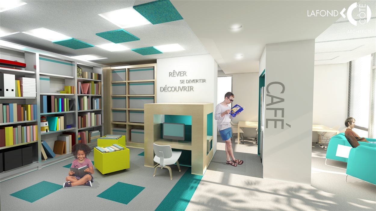 Le nouveau complexe comprendra un comptoir de service de la Bibliothèque de Québec