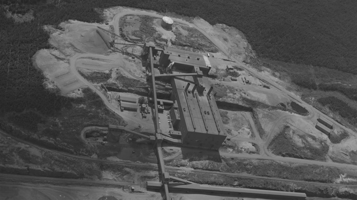 L'usine de bouletage de Mines Wabush en 1969