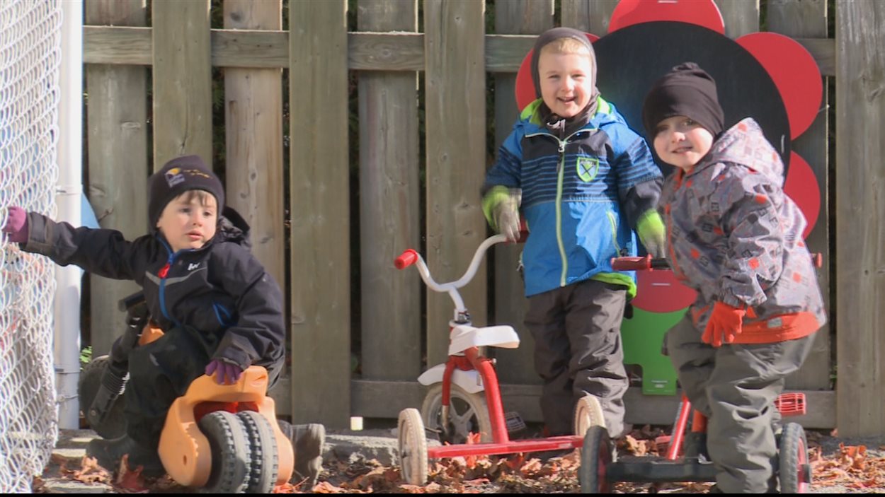 Enfants au CPE de Rivière-du-Loup