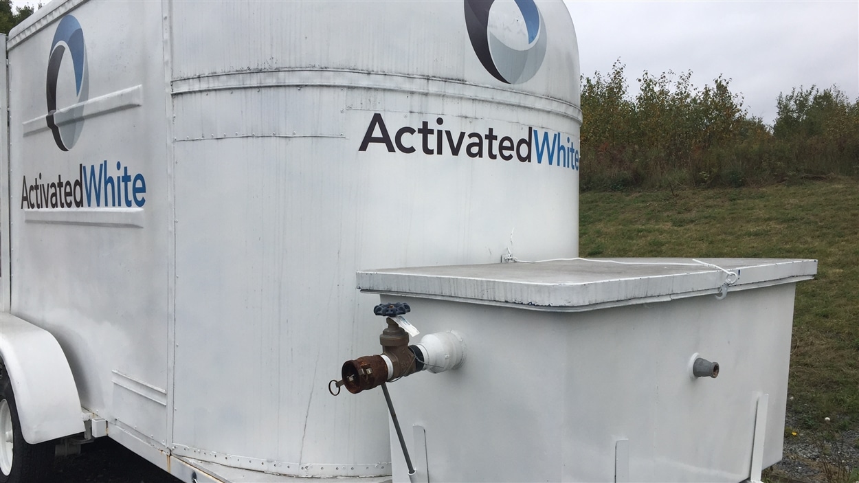 Système mobile de traitement des eaux (prototype) de la compagnie Activated White