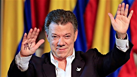 Le président colombien Juan Manuel Santos