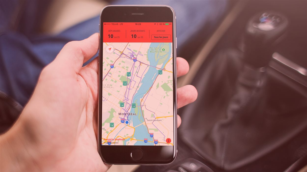 L'application MTL Trajet fonctionnera du 17 octobre au 17 novembre.
