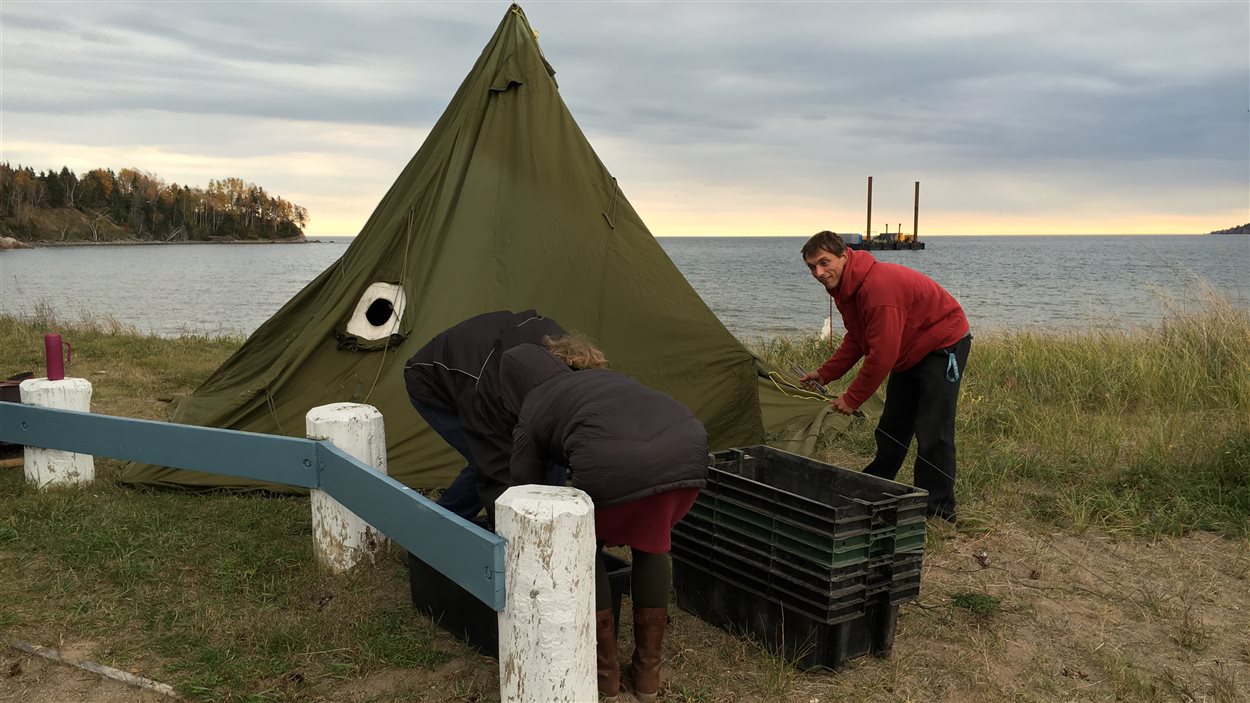 Le campement d'Environnement Vert Plus