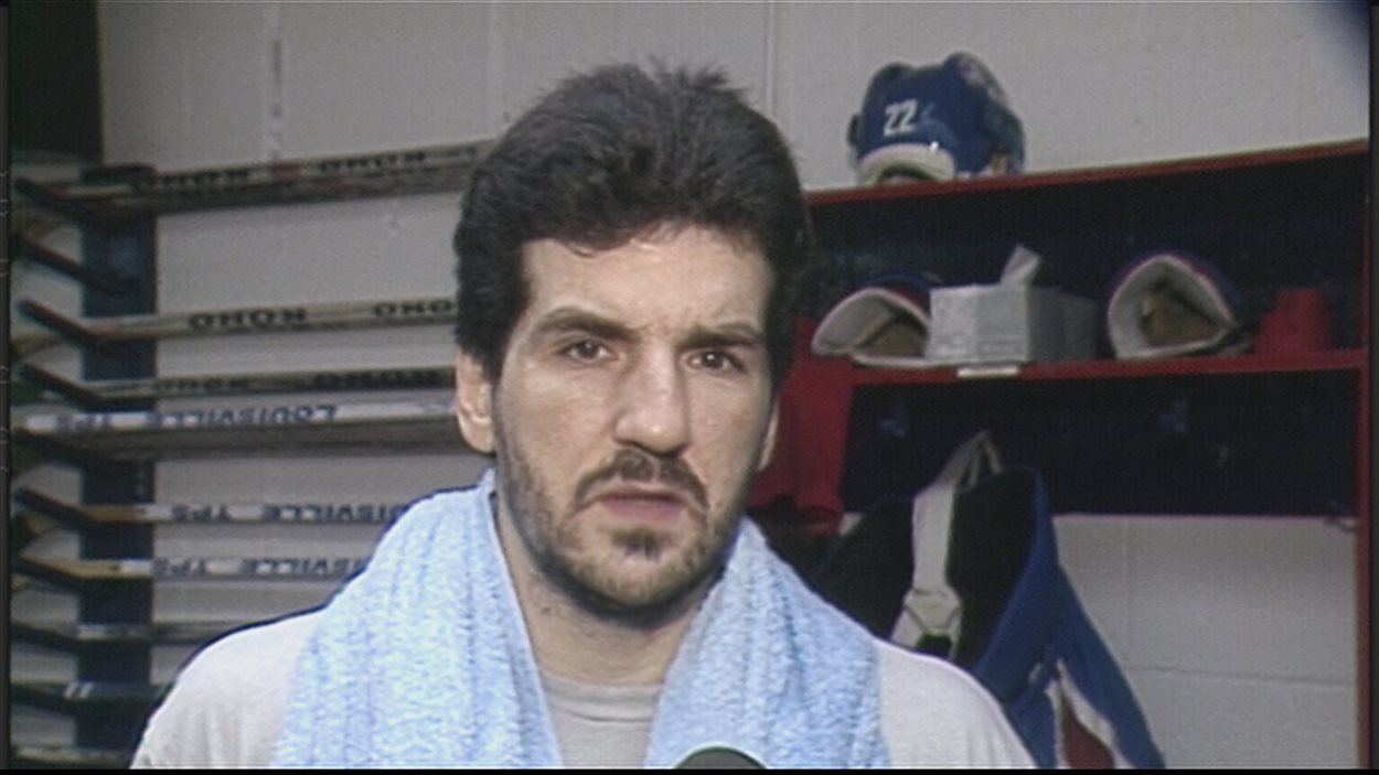 Le défenseur Mario Marois en 1988.