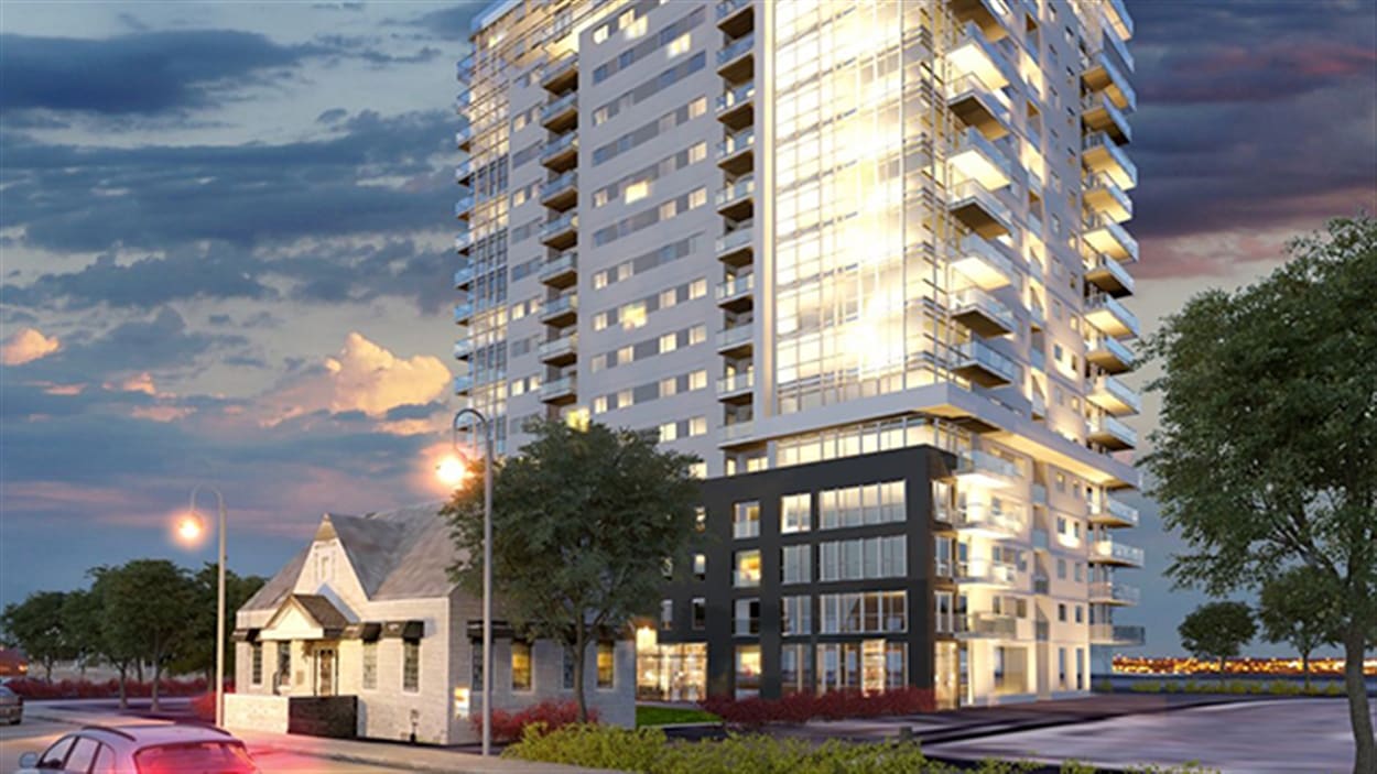 Le projet de tour de 20 étages derrière la Ferme Columbia à Gatineau