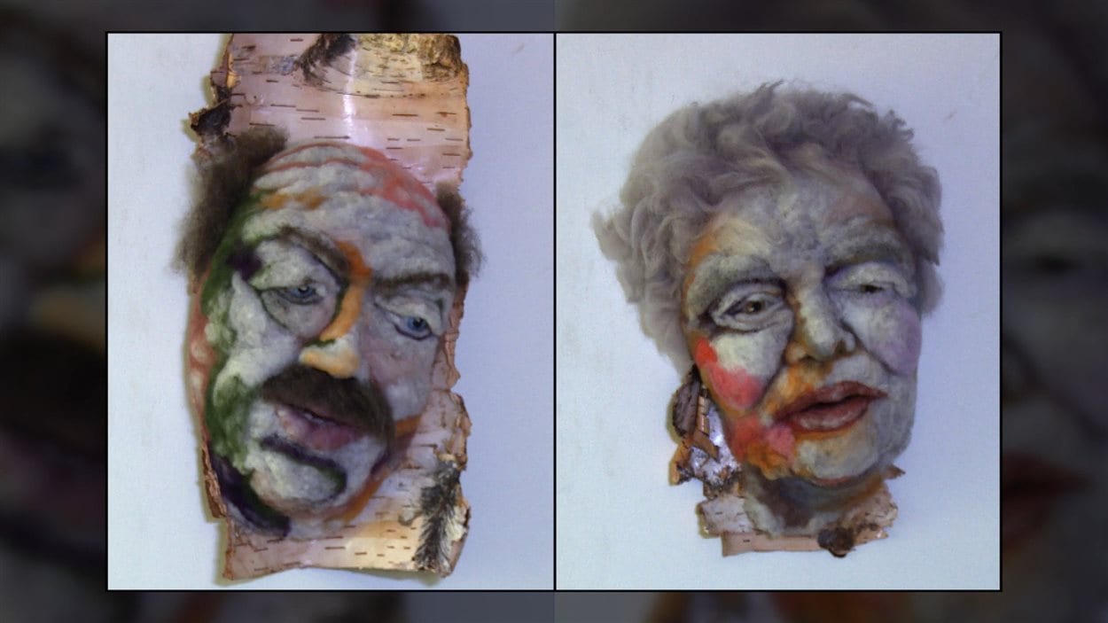 Télesphore et Marguerite des oeuvres de Rosemarie Péloquin