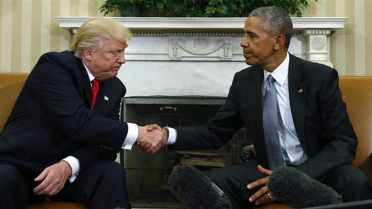 Donald Trump a rencontré Barack Obama à la Mainson-Blanche