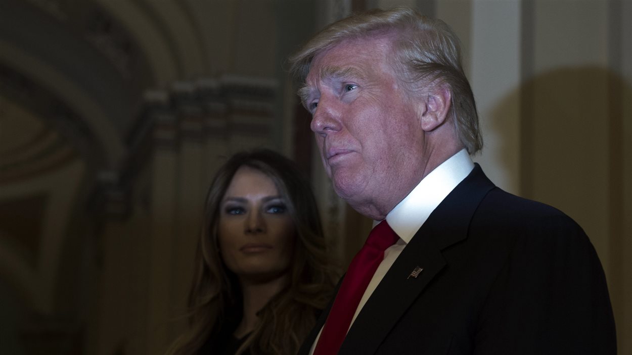 Donald Trump et sa femme Melania au Capitol, le 10 novembre