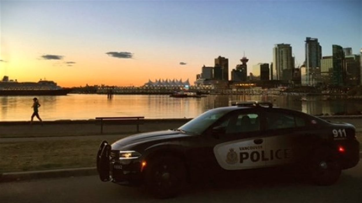 Une voiture de police à Vancouver