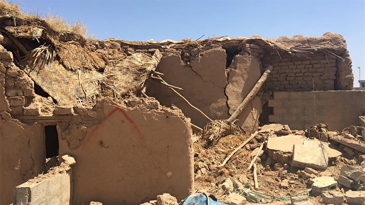 Les décombre d'une maison détruite en Irak, photographiée en mai 2016