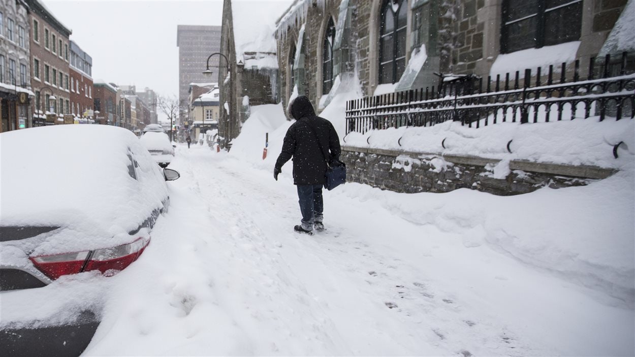 Québec a reçu 25 cm de neige depuis mardi RadioCanada