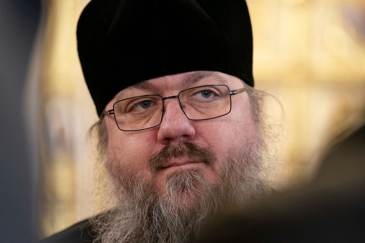 Le père Nikita Storozhuk, évêque de la branche de l’Église orthodoxe d’Ukraine fidèle au patriarche Kirill de Russie.