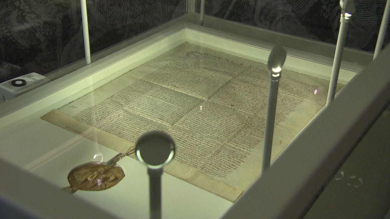 La Magna Carta est exposée au Musée canadien de l'histoire.