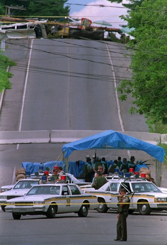 Retour sur la crise d'Oka en 17 photos 25 ans après la crise d’Oka