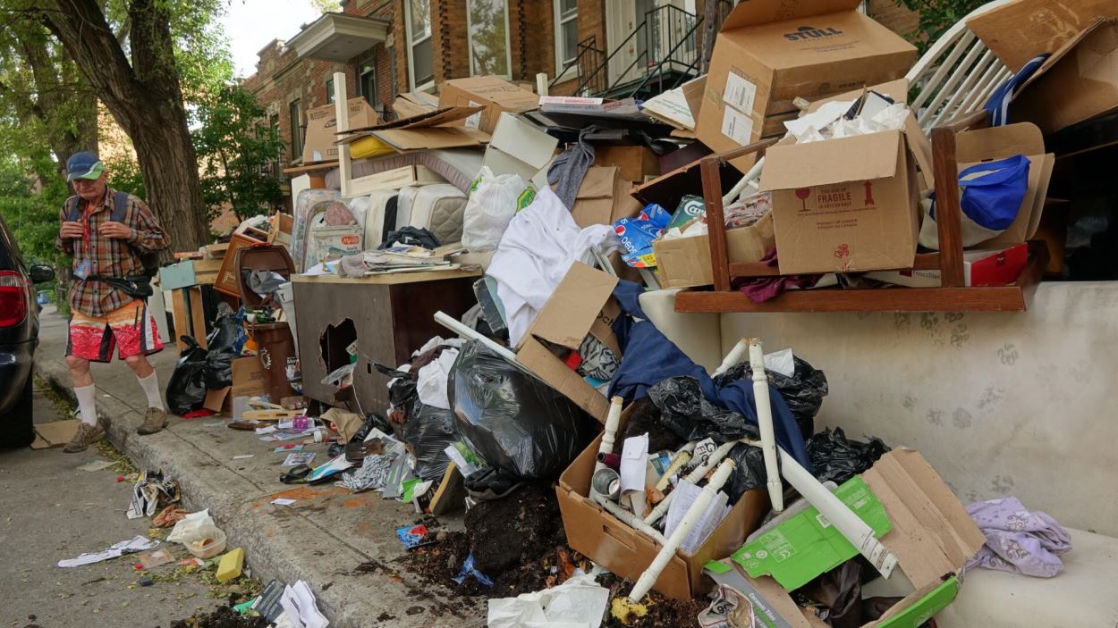 Déménagements des tonnes de déchets à Montréal Radio